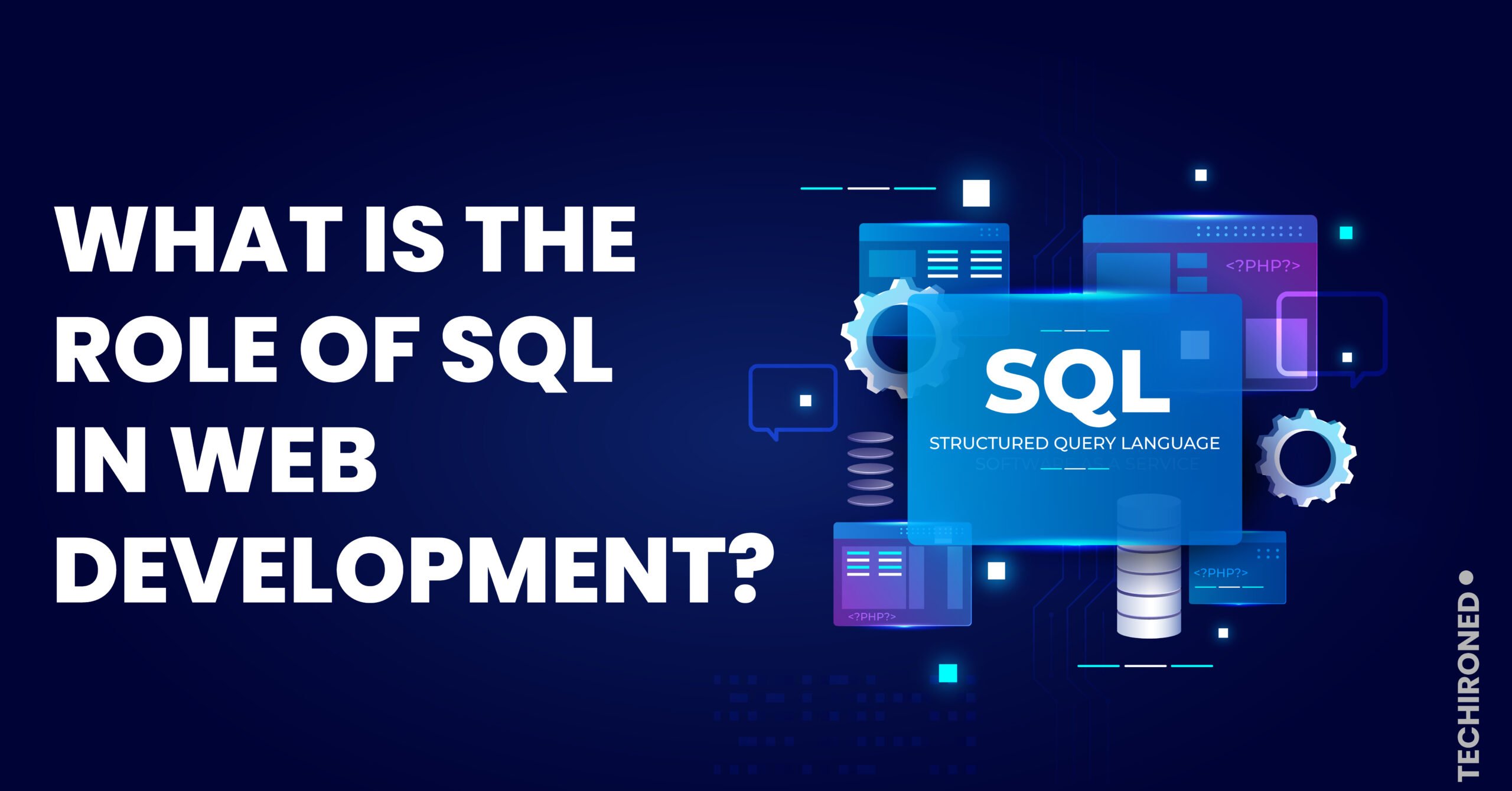 what is the Role of SQL in web development